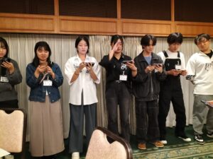 交流会でミュージカルの一部を披露